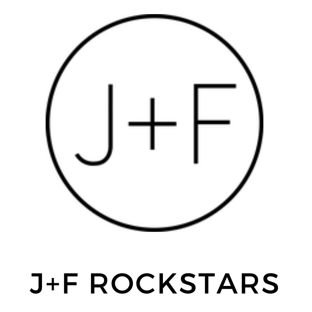 Logo J+F Rockstars tuimel-glazen